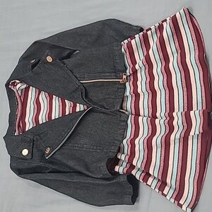 4T Toddler Girl Vince Camuto dress + denim jacket